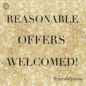 Offers welcome on any item ☺️